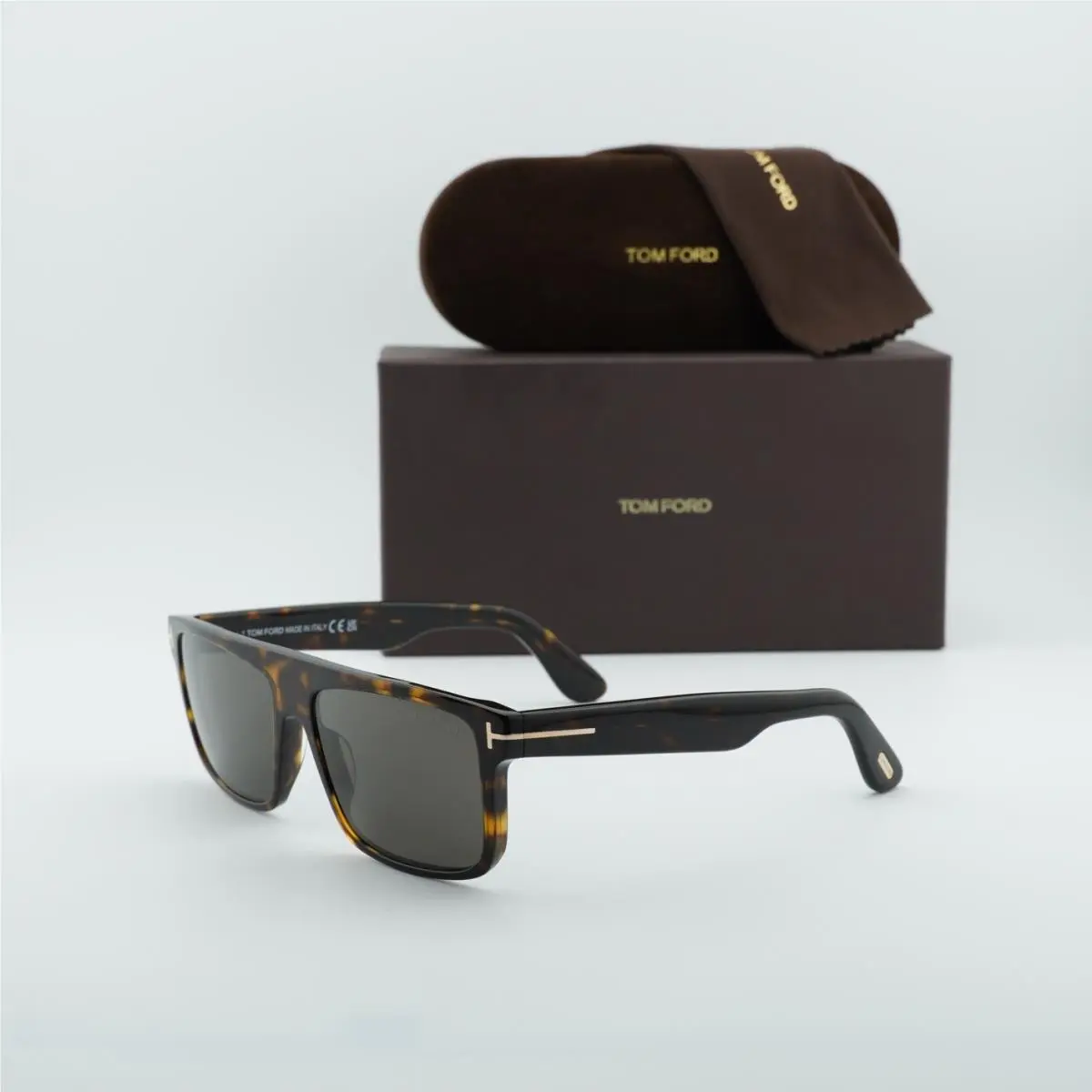 FT0999 52A Dark Havana/smoke 58-16-145 Sunglasses by Tom Ford