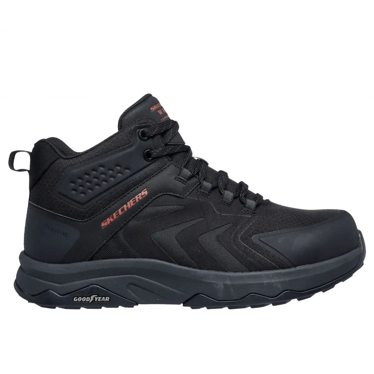 Work Men`s Speed-flex Trekker Carbon Nano Toe Work Boot Black/red - 200 by Skechers