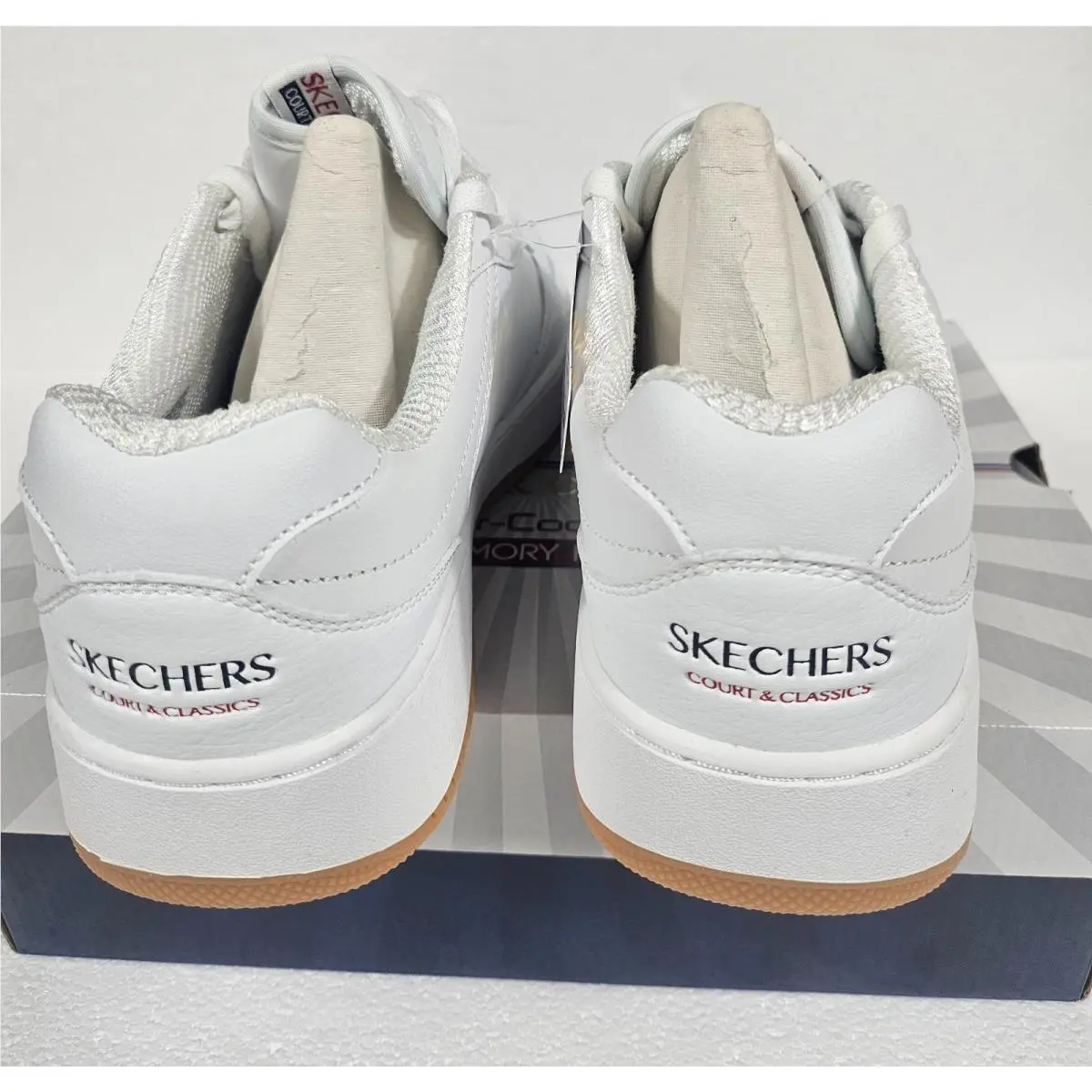 Skechers shoes - Skechers GO RUN - RUN - 254011WWNVR - White 5