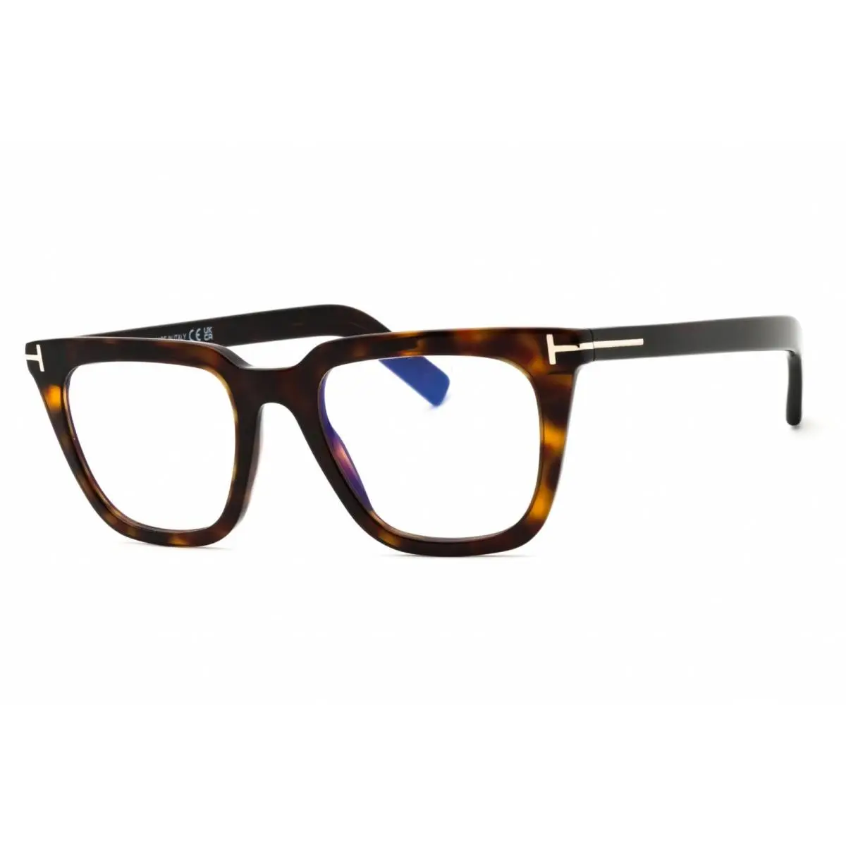 Men`s Eyeglasses Dark Havana Acetate Rectangular Frame FT5963-B 052 by Tom Ford