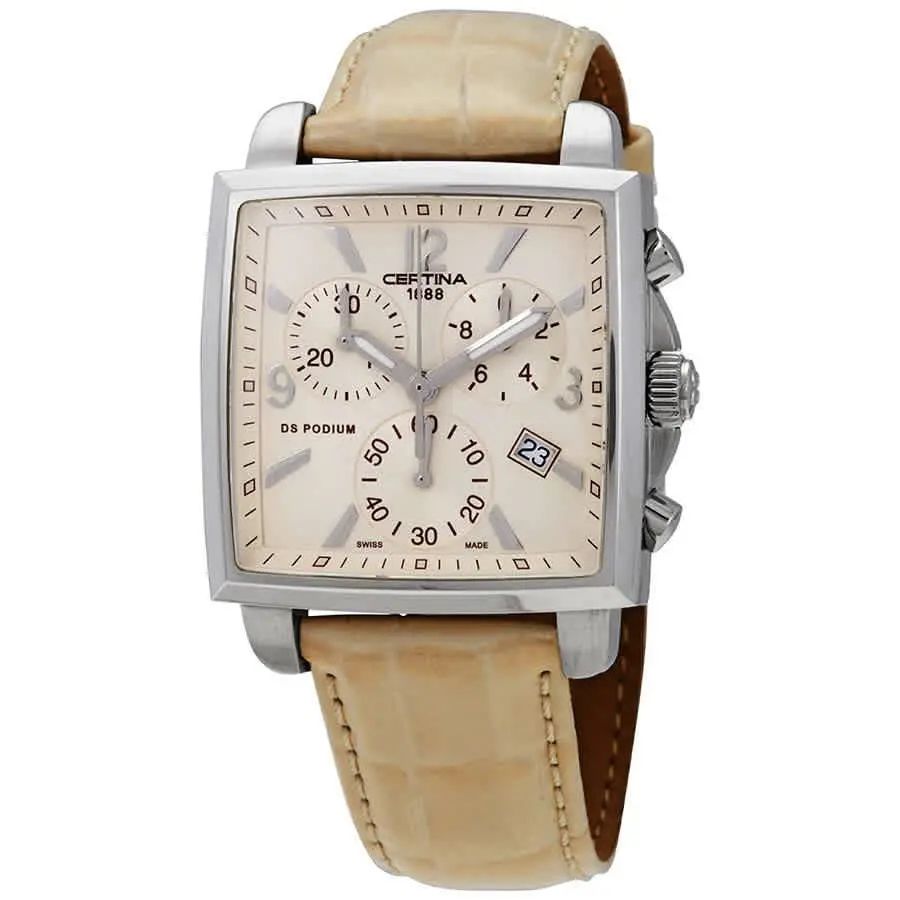 DS Podium Chronograph Ivory Dial Ladies Watch C001.317.16.267.00 by Certina