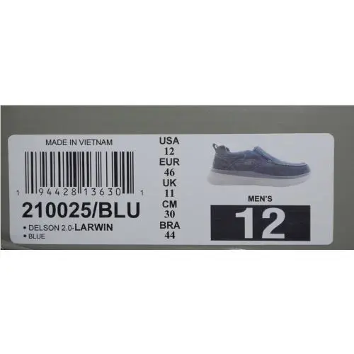 Skechers shoes - Skechers Classic Fit Memory Foam - Blue (UPC: 194428136301) 10