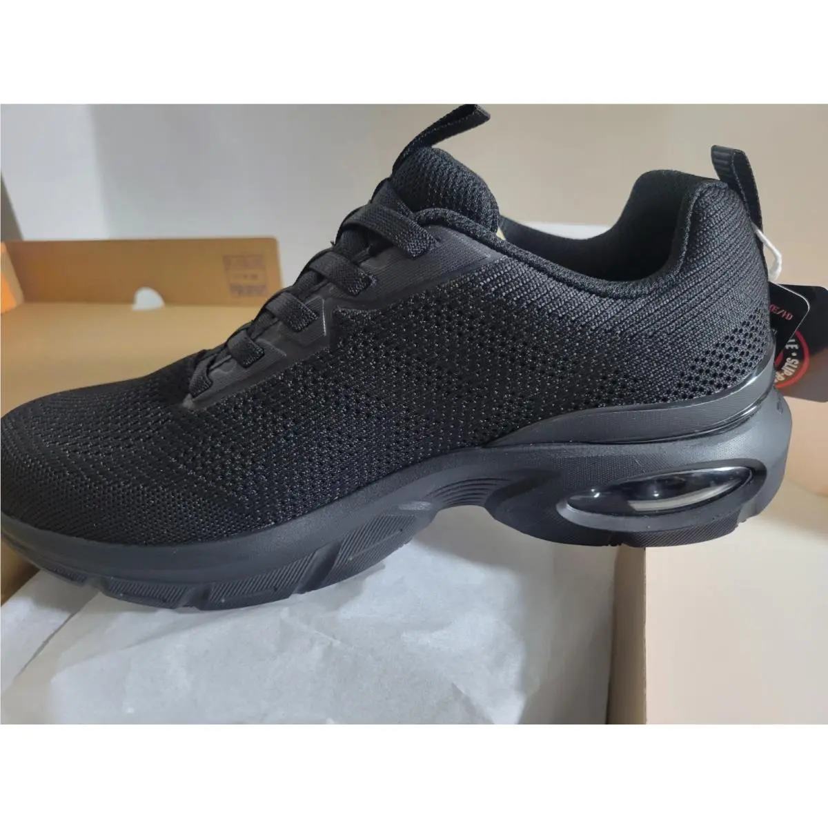 Skechers Skech Air Ventura SR Black Mens Electrical Hazard Slip Resistant Sz 9.5