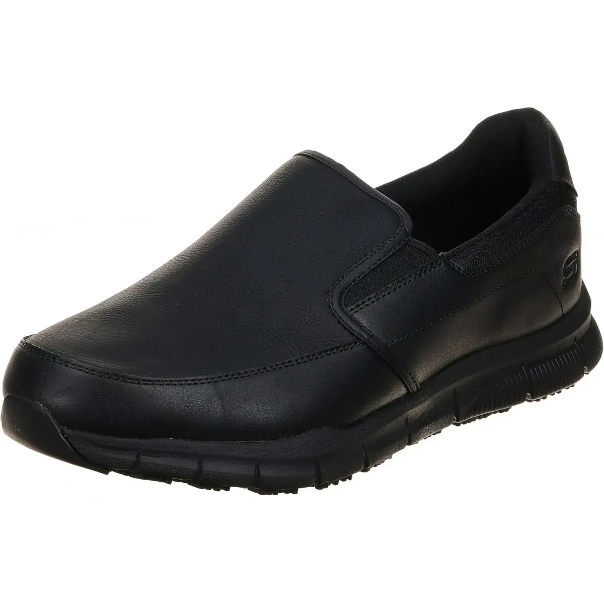 Men`s Nampa-groton Work Shoes Skechers Black 12 Wide