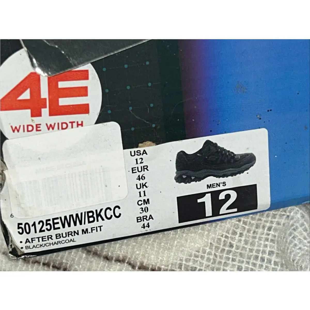 Skechers shoes - Afterburn 12W - Afterburn - BLACK/CHARCOAL (UPC: 0683973781185) 7