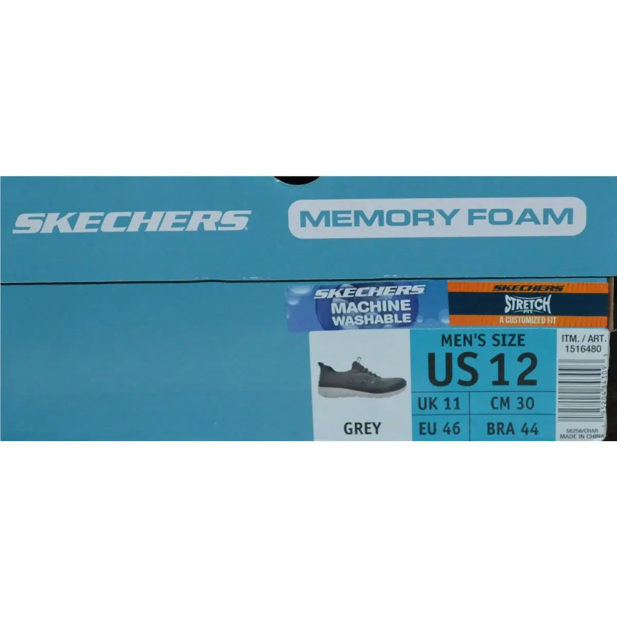 Skechers shoes - Skechers Instant Comfort Memory Foam - Gray (UPC: 195204067987) 7