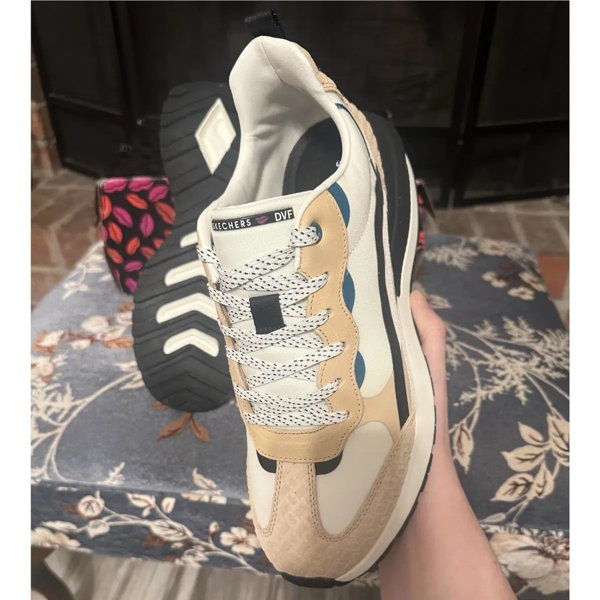Skechers shoes - Skechers Diane von Furstenberg - Diane von Furstenberg - Natural / Black / Neutral tones 8