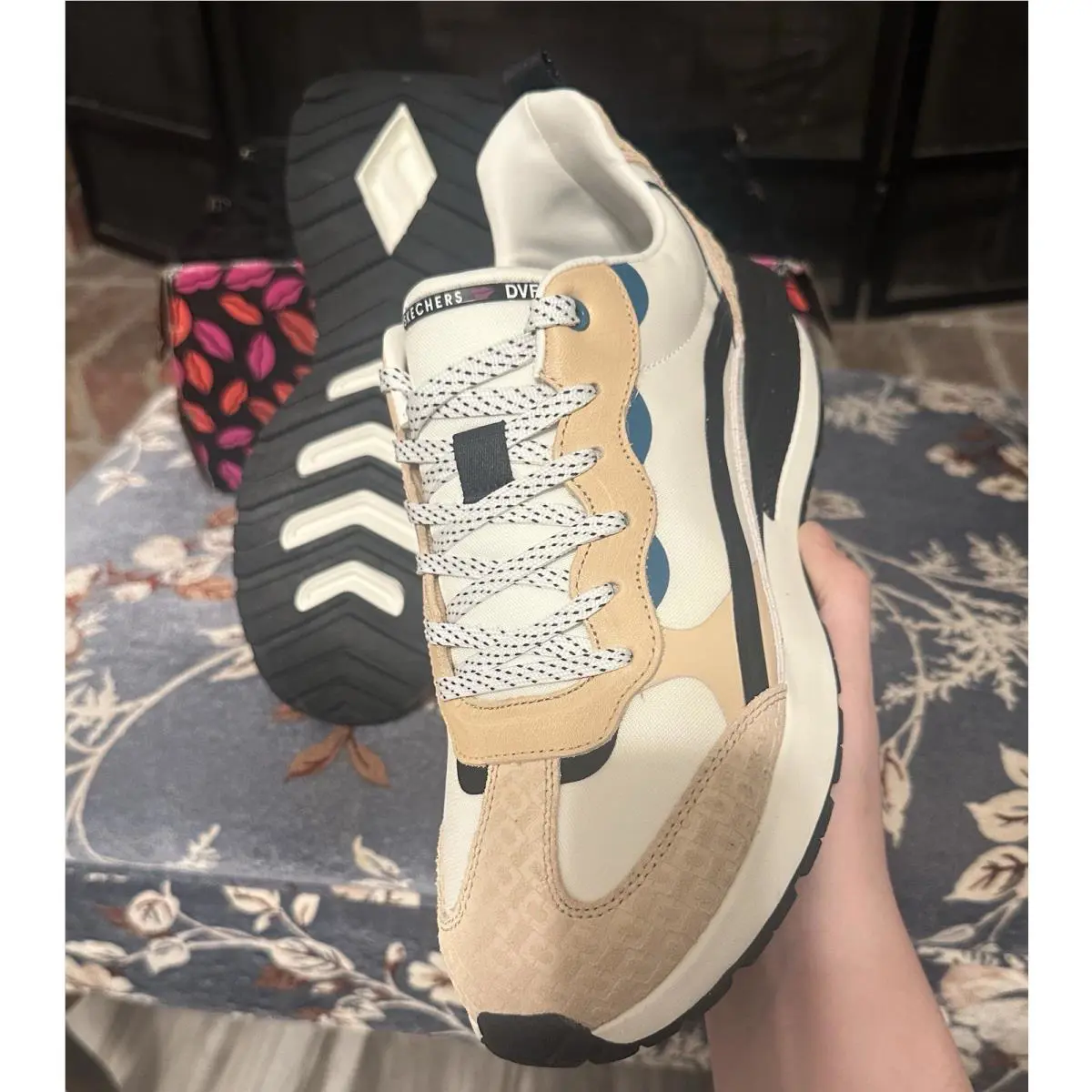 Skechers shoes - Skechers Diane von Furstenberg - Diane von Furstenberg - Natural / Black / Neutral tones 9