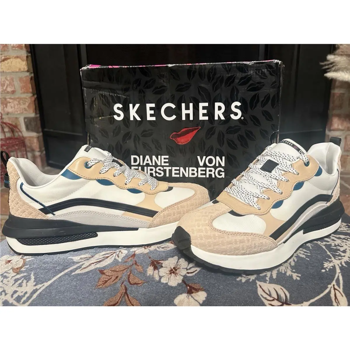 Skechers shoes - Skechers Diane von Furstenberg - Diane von Furstenberg - Natural / Black / Neutral tones 2