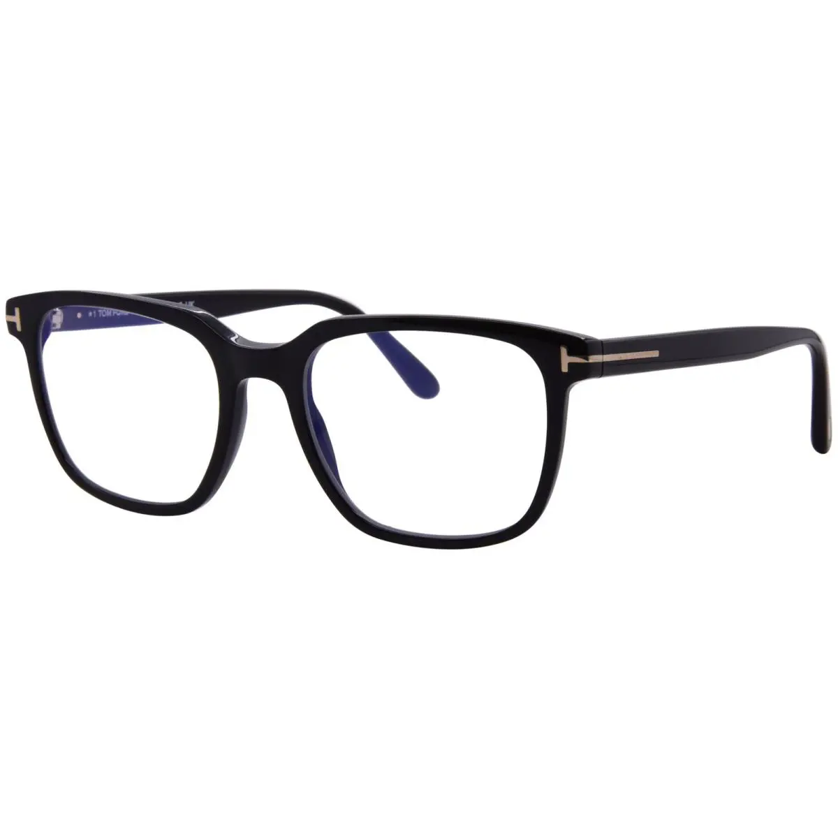 Tom Ford FT5818-B 001 Eyeglasses Frame Men`s Black Full Rim Square Shape 53mm