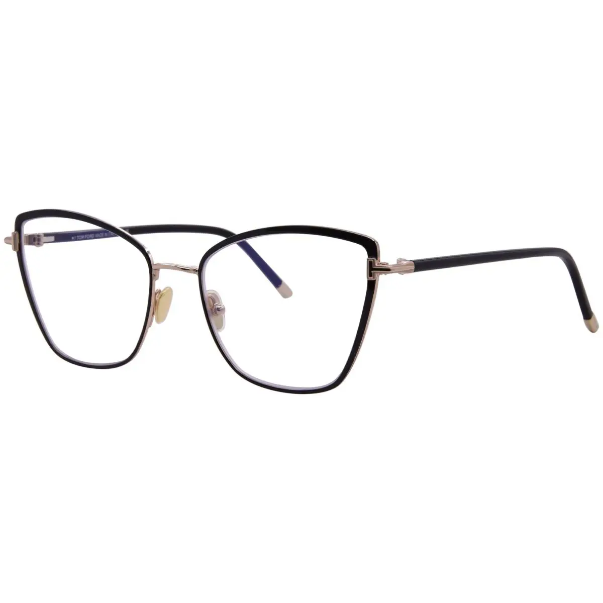 Tom Ford FT5740-B 001 Eyeglasses Women`s Black Full Rim Cat Eye 54mm