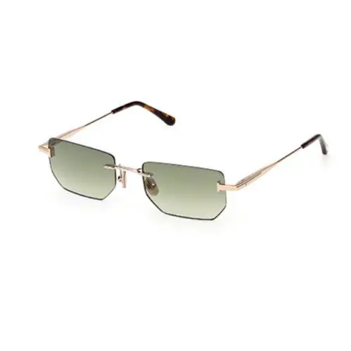 Tom Ford ETHAN-02 FT1355 28P Shiny Rose Gold/ Gradient Green Men`s Sunglasses - Frame: Shiny Rose Gold, Lens: Gradient Green