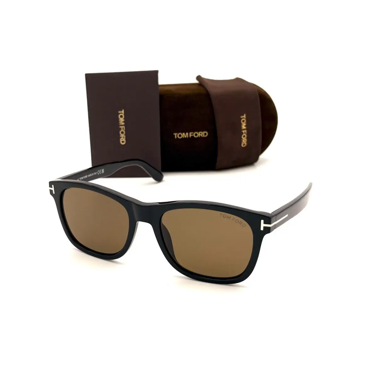 Tom Ford FT0595 01J Black / Brown 52mm Sunglasses