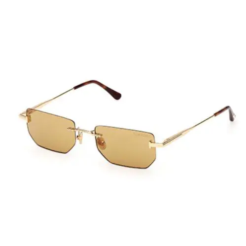 Tom Ford ETHAN-02 FT1355 30E Shiny Deep Gold/ Brown Square Men`s Sunglasses - Frame: Shiny Deep Gold, Lens: Brown