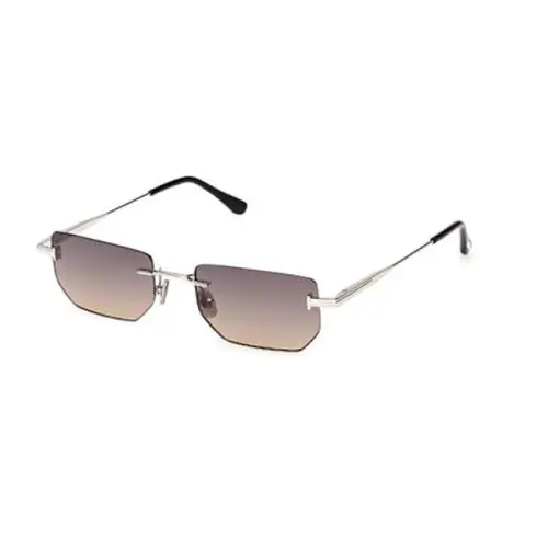 Tom Ford ETHAN-02 FT1355 16B Shiny Palladium/ Gradient Smoke Men`s Sunglasses - Frame: Shiny Palladium, Lens: Gradient Smoke