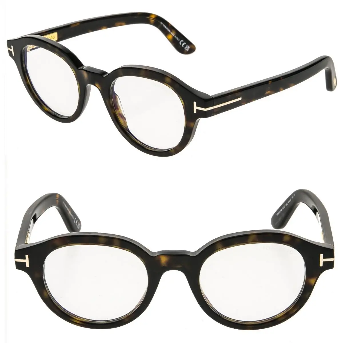 Tom Ford TF6037B 052 Brown Havana Blue Light Block Optical Eyeglass 6037 FT6037