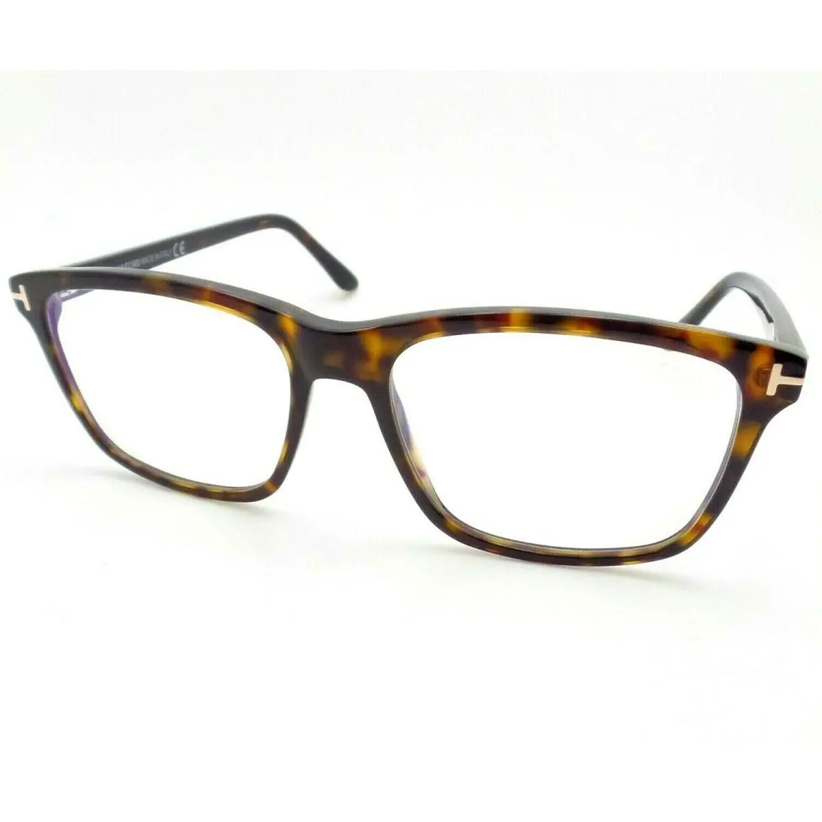 Tom Ford TF 5713 052 53mm Havana Blue Block Frames
