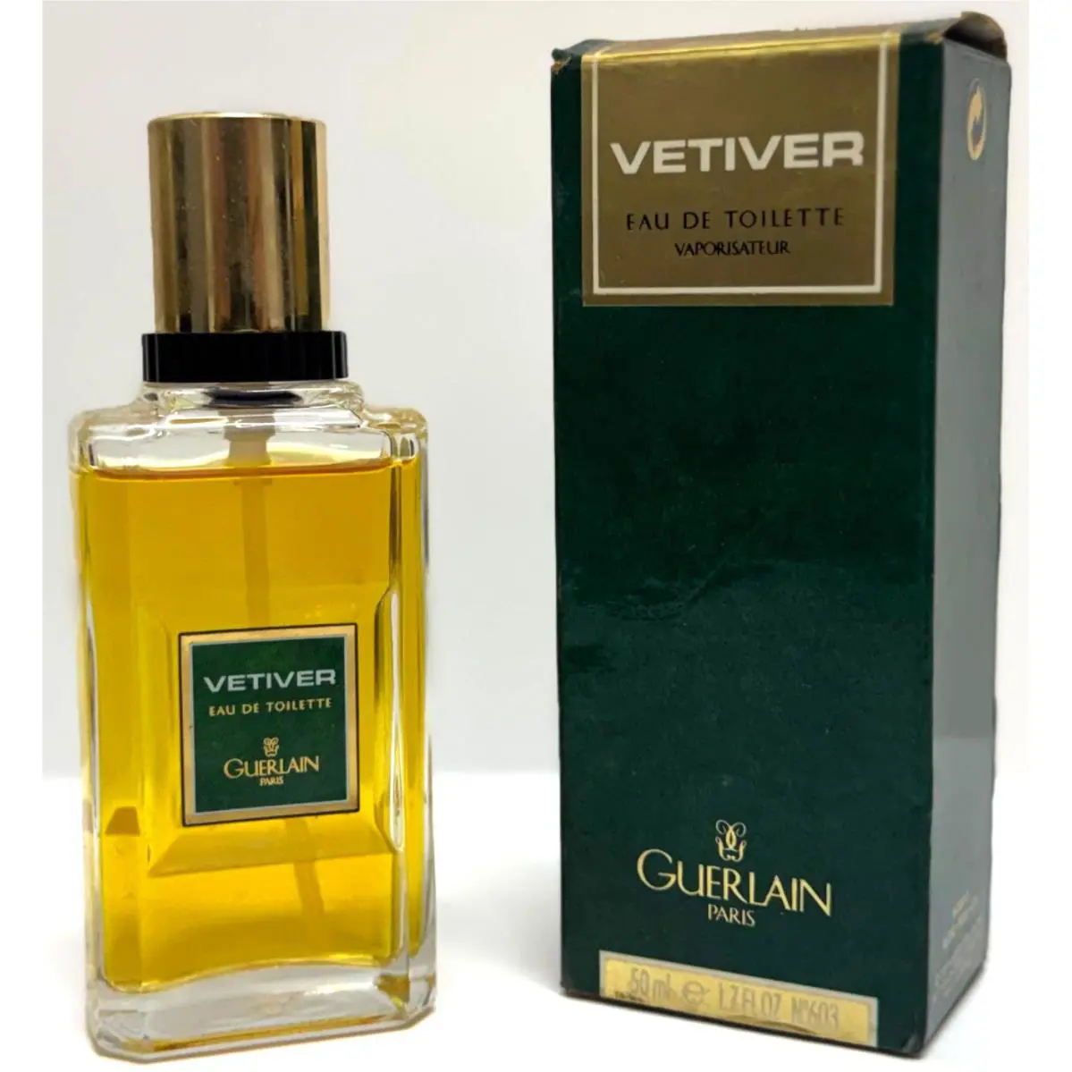 Vetiver BY Guerlain Paris For Men 1.7 OZ / 50 ML Eau DE Toilette Spray Vintage