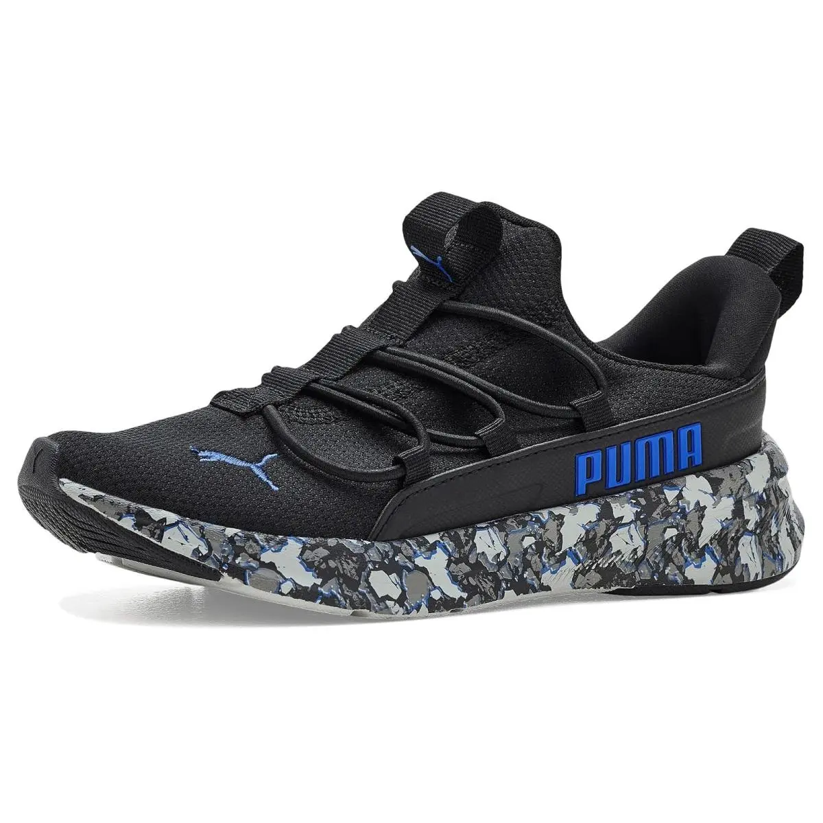 Children Unisex Shoes  Kids One 4 All Slip-on Shoes Big Kid Black/Royal Sapphire by Puma