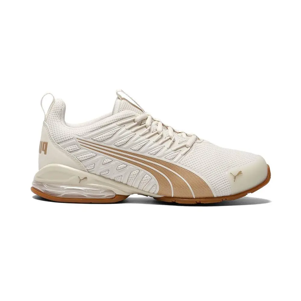 Puma Voltaic Evo Training Womens Gold White Sneakers Athletic Shoes 30972028 - Gold, White