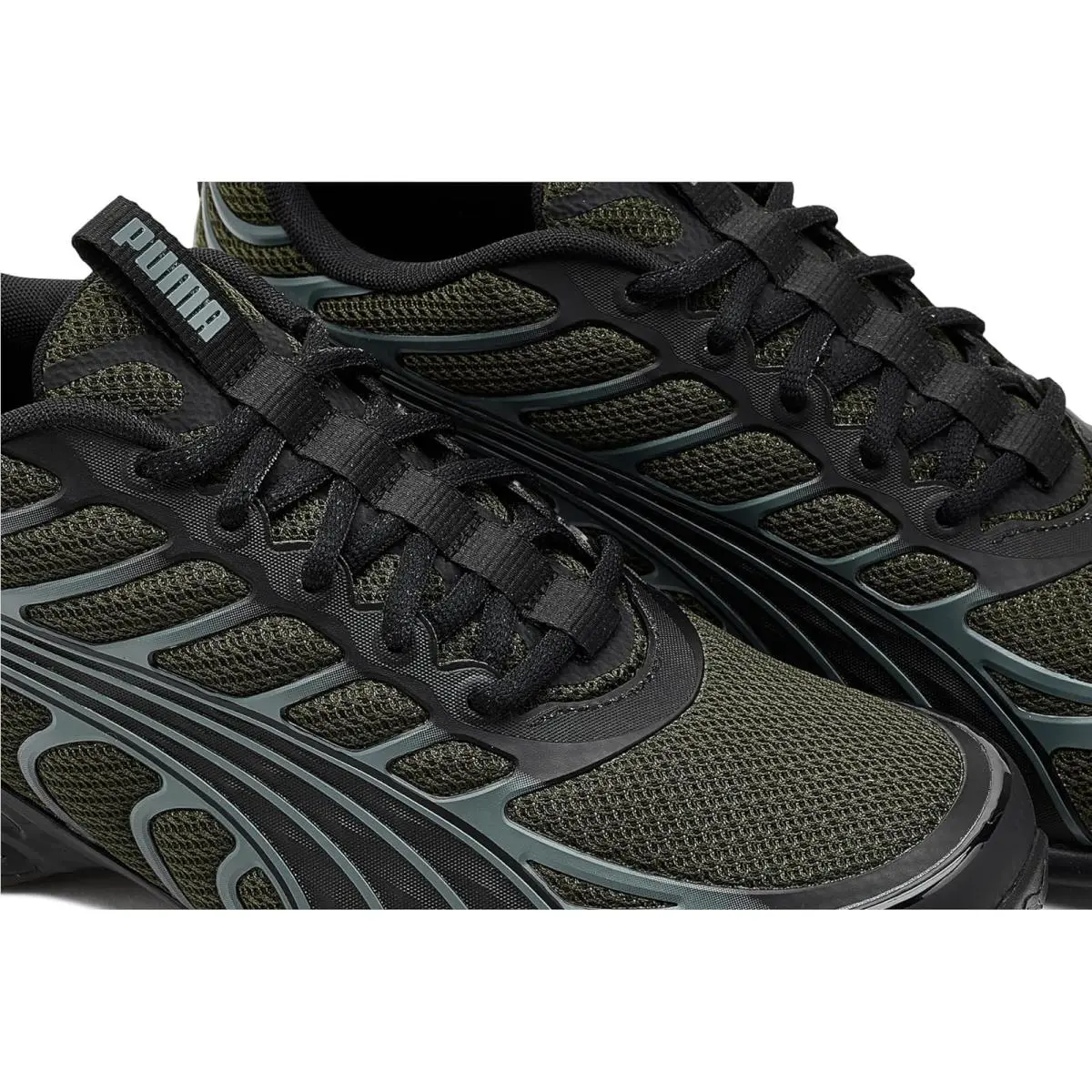 Puma shoes - Dark Olive/Puma Black/Apple Spritz 11