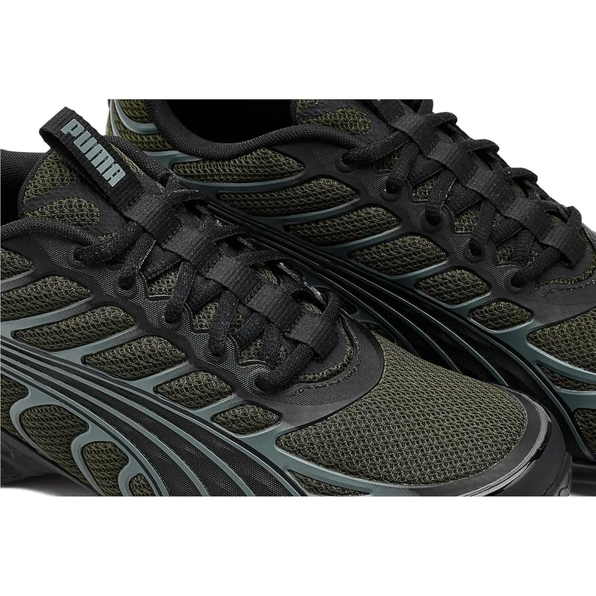 Puma shoes - Dark Olive/Puma Black/Apple Spritz 25
