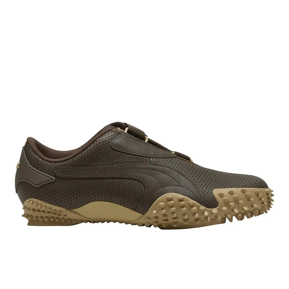Puma Mostro Perforated Slip On Mens Brown Sneakers Casual Shoes 39733107 - Brown