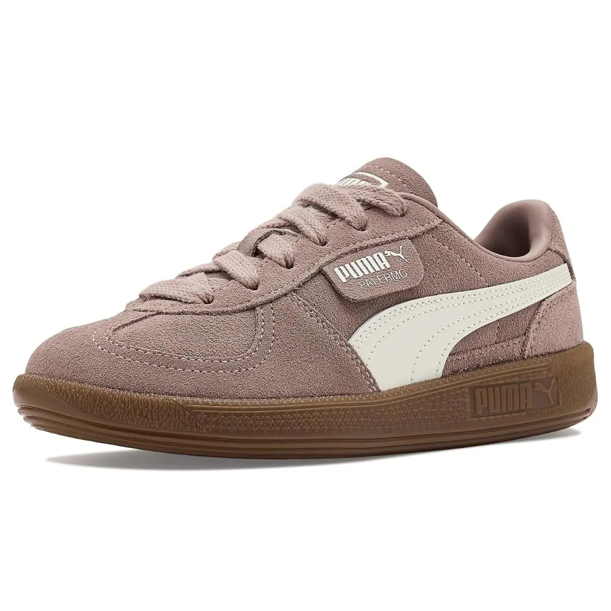 Unisex Kids Sneakers Athletic Shoes  Kids Palermo Big Kid Sandstone/Vapor Gray by Puma