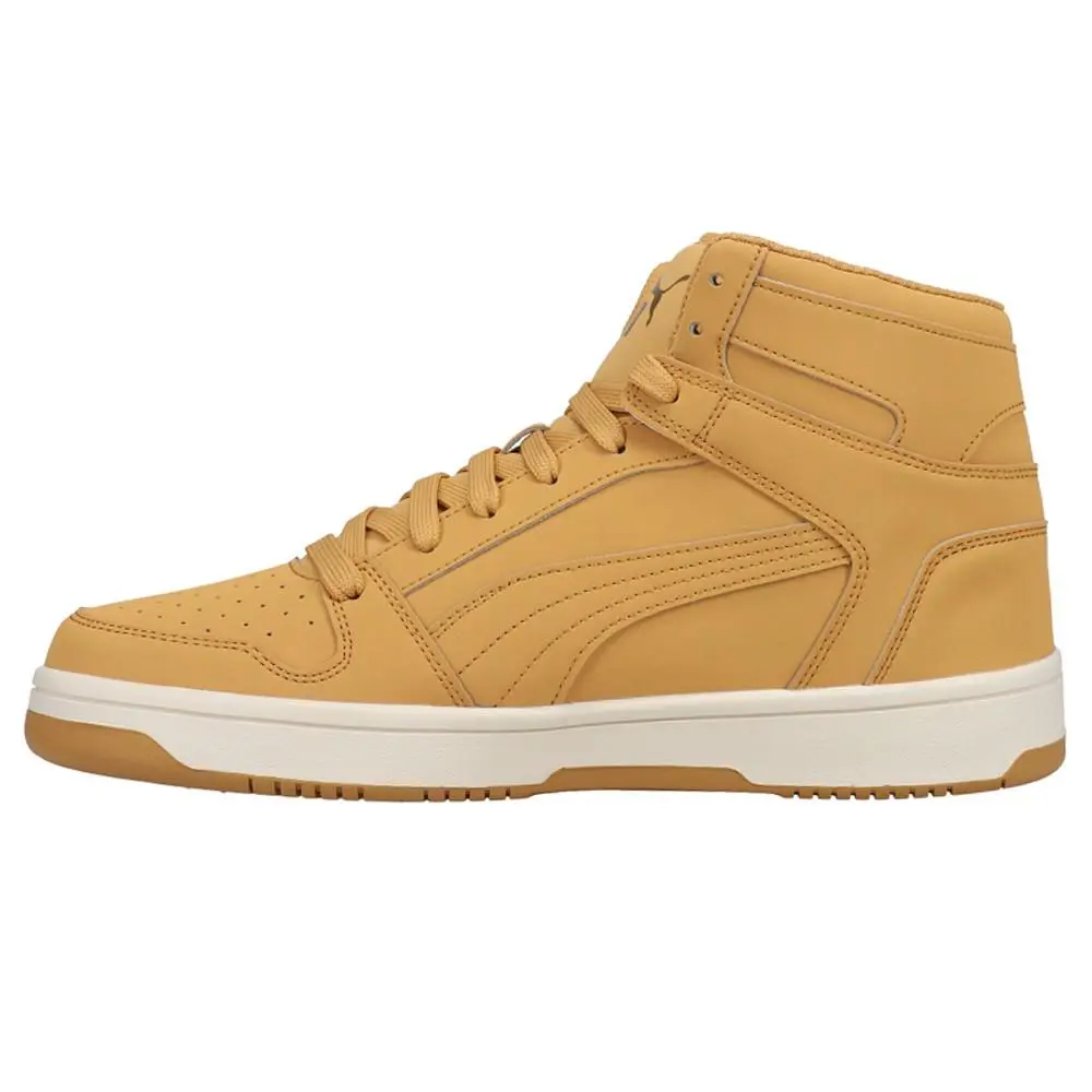 Puma shoes - PUMA Rebound Layup Nubuck Lace Up - 38127702 - Yellow 1