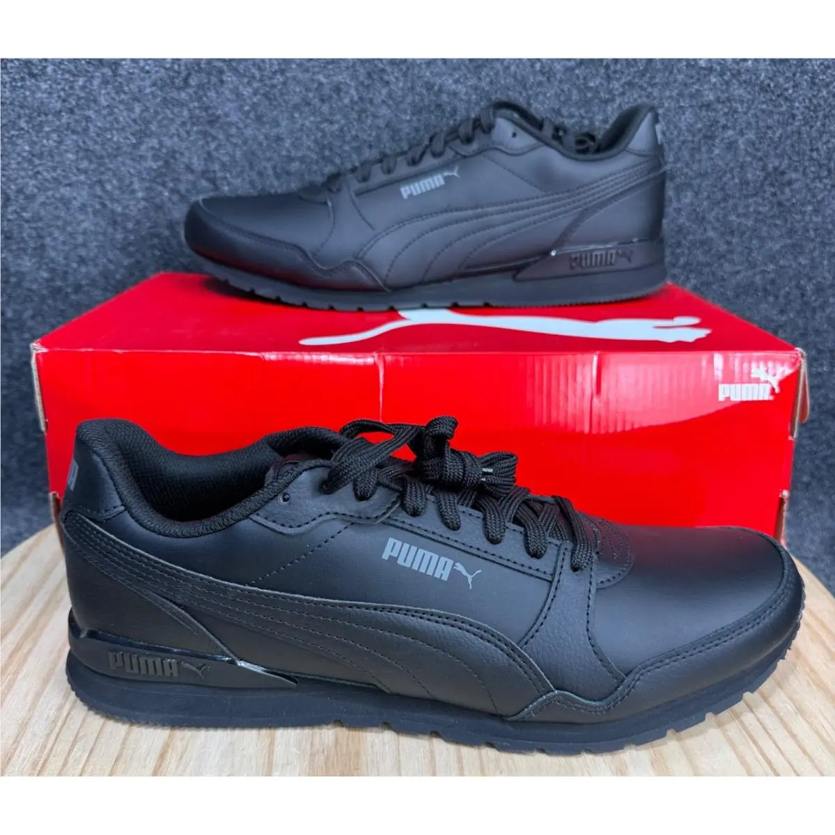 St Runner V3 Lace Up Mens Black Sneakers Casual Shoes 38485511 Sz 12 by Puma