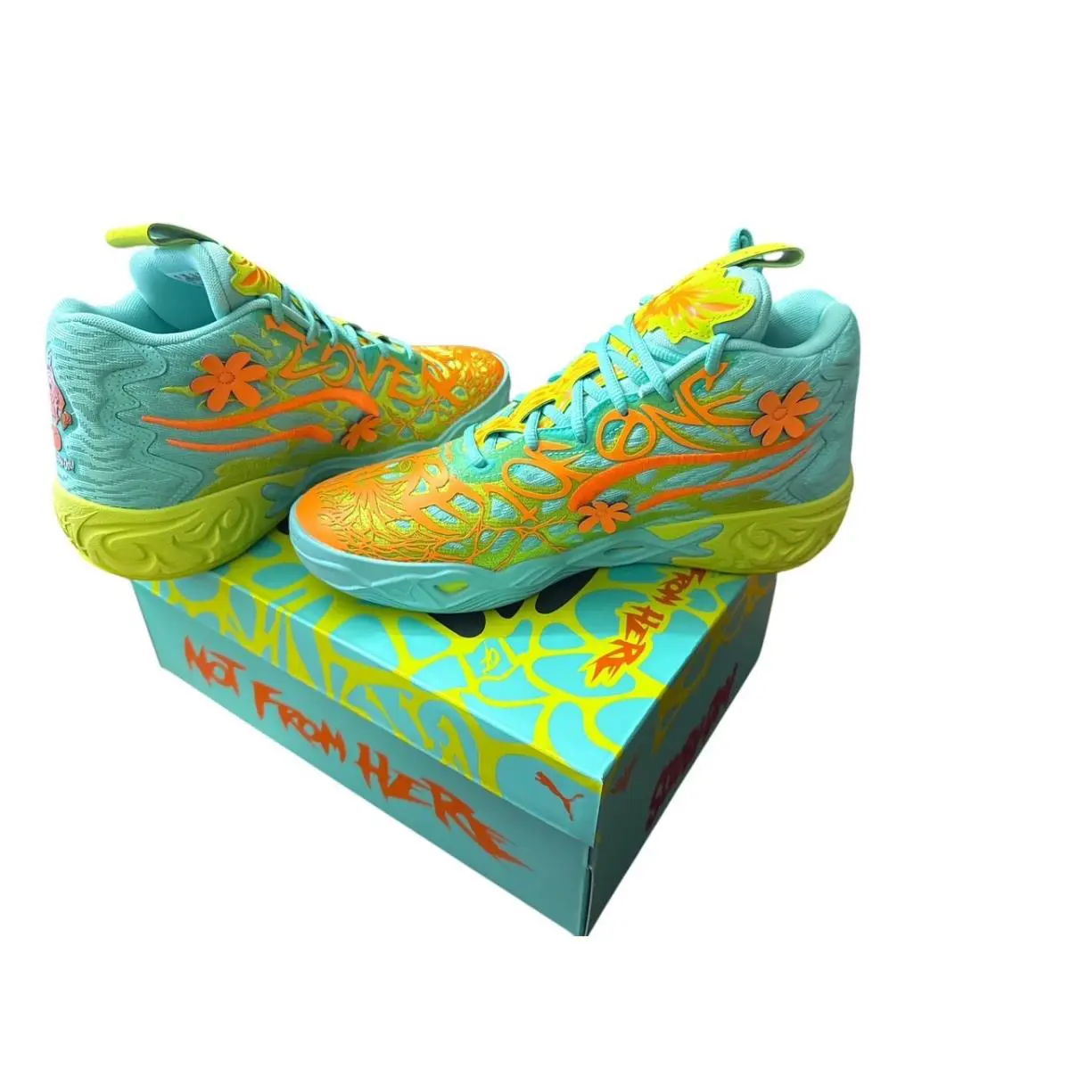 Puma shoes - Puma MB.04 - 310776-01 - Aquatic-Lime Smash-Heat Fire 2