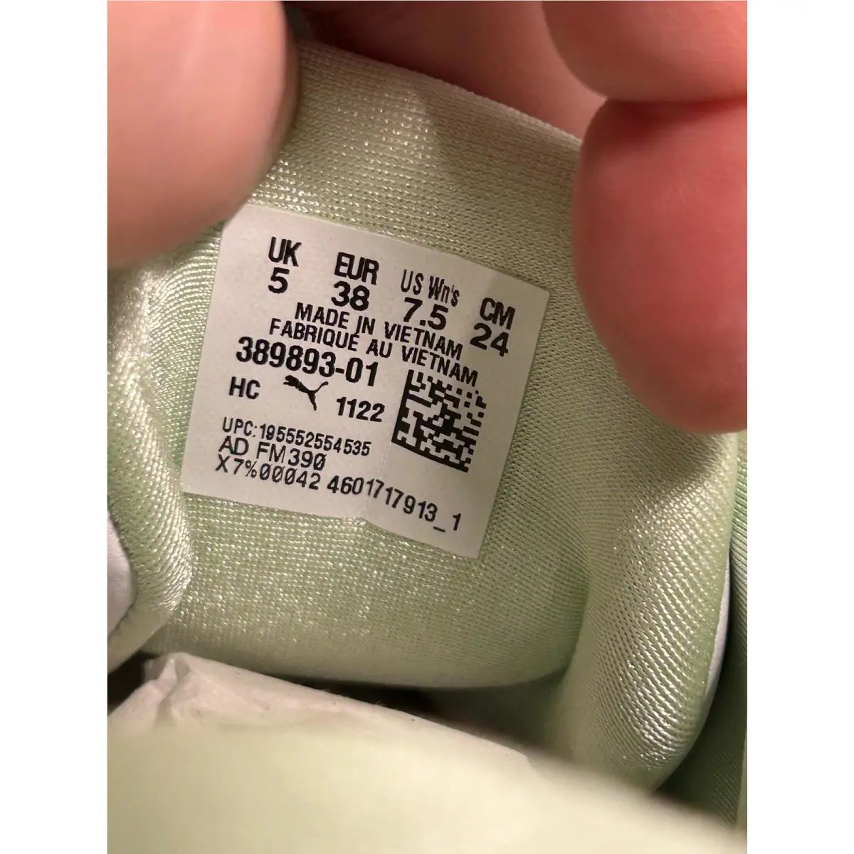 Puma shoes - White, Pink, Blue, Green 9