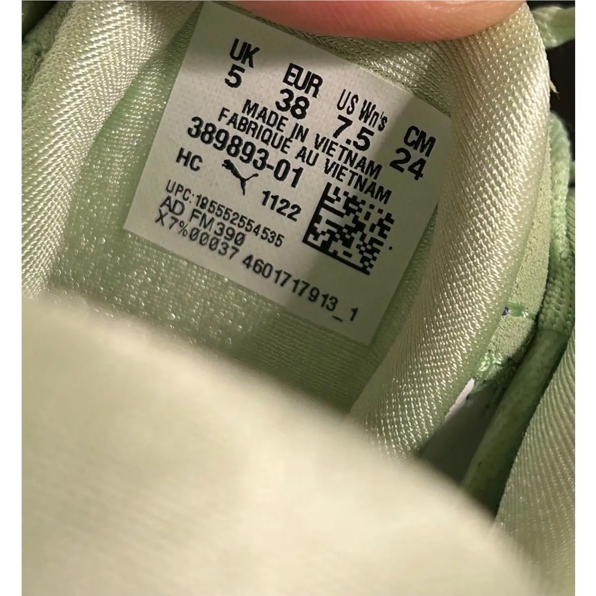 Puma shoes - White, Pink, Blue, Green 10