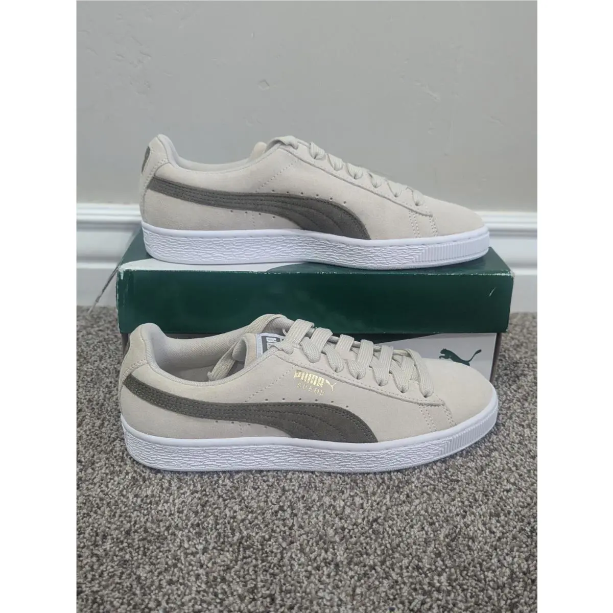 Puma shoes - PUMA Suede Classic - Suede Classic - 365347 84 - White/Green 0
