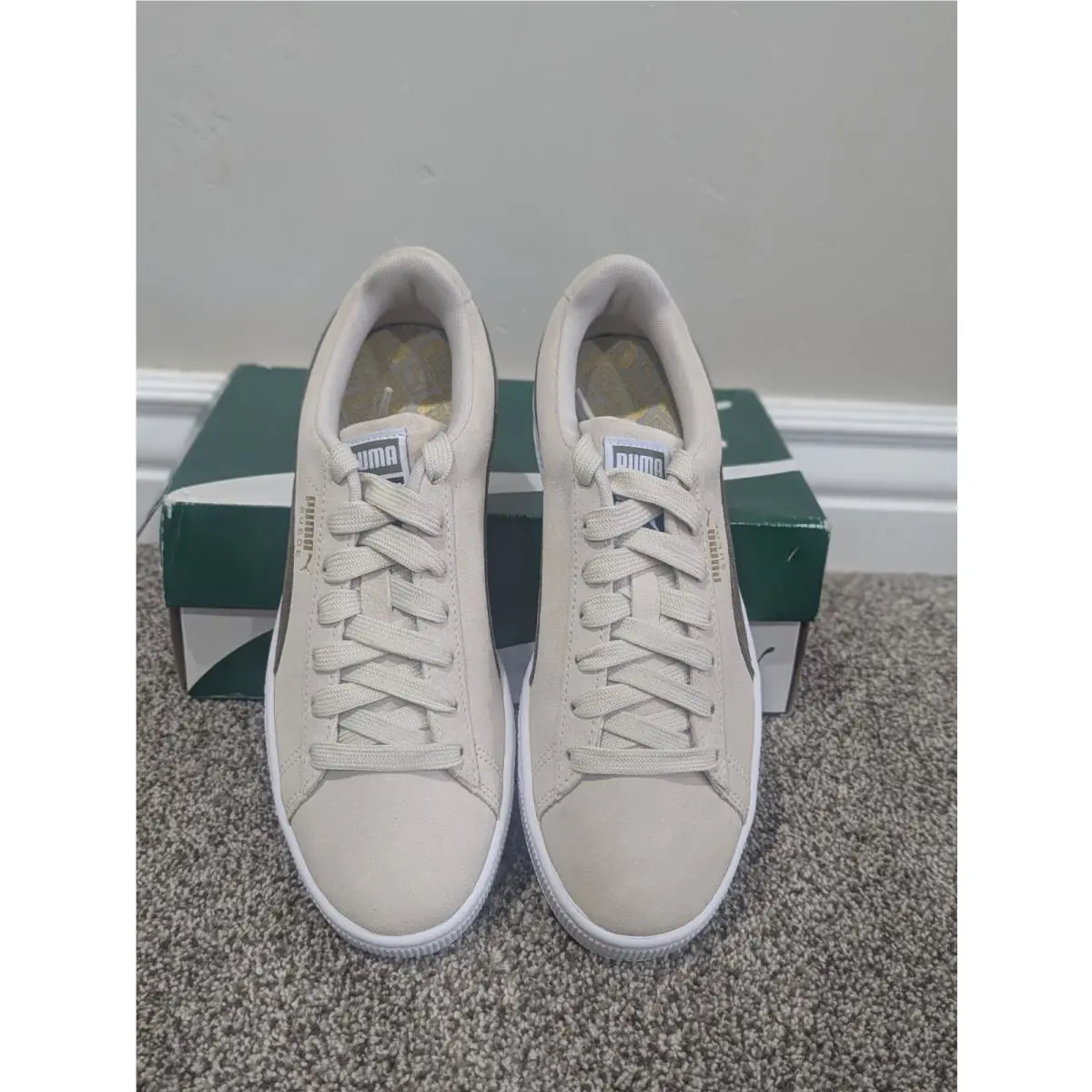 Puma shoes - PUMA Suede Classic - Suede Classic - 365347 84 - White/Green 1