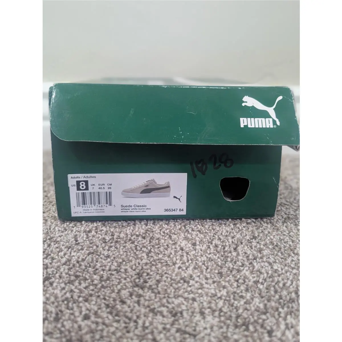 Puma shoes - PUMA Suede Classic - Suede Classic - 365347 84 - White/Green 6