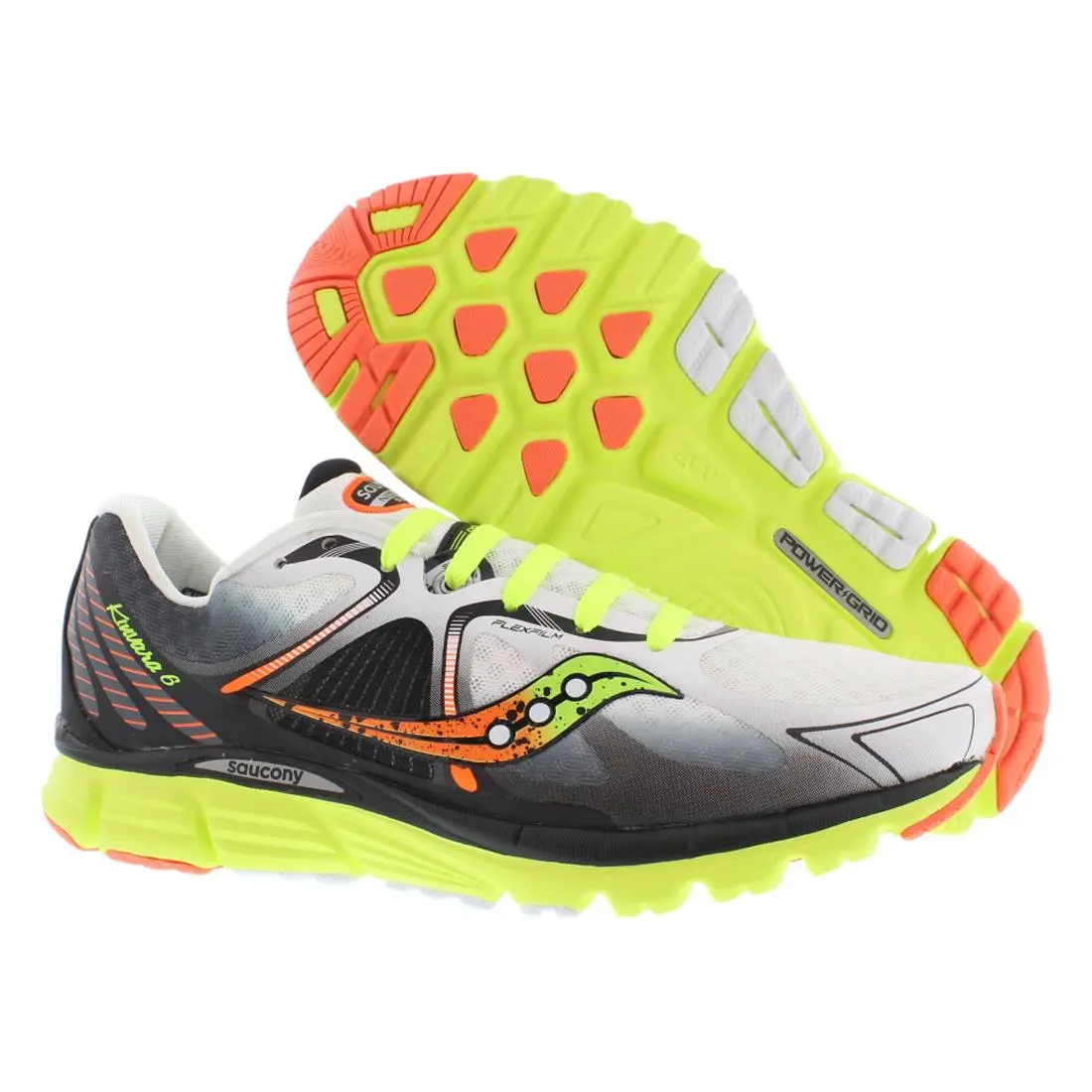 Saucony shoes - Grey/Lime, Main: Grey 3