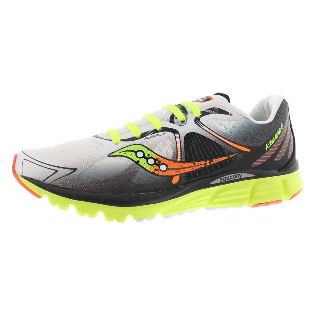 Saucony shoes - Grey/Lime, Main: Grey 4