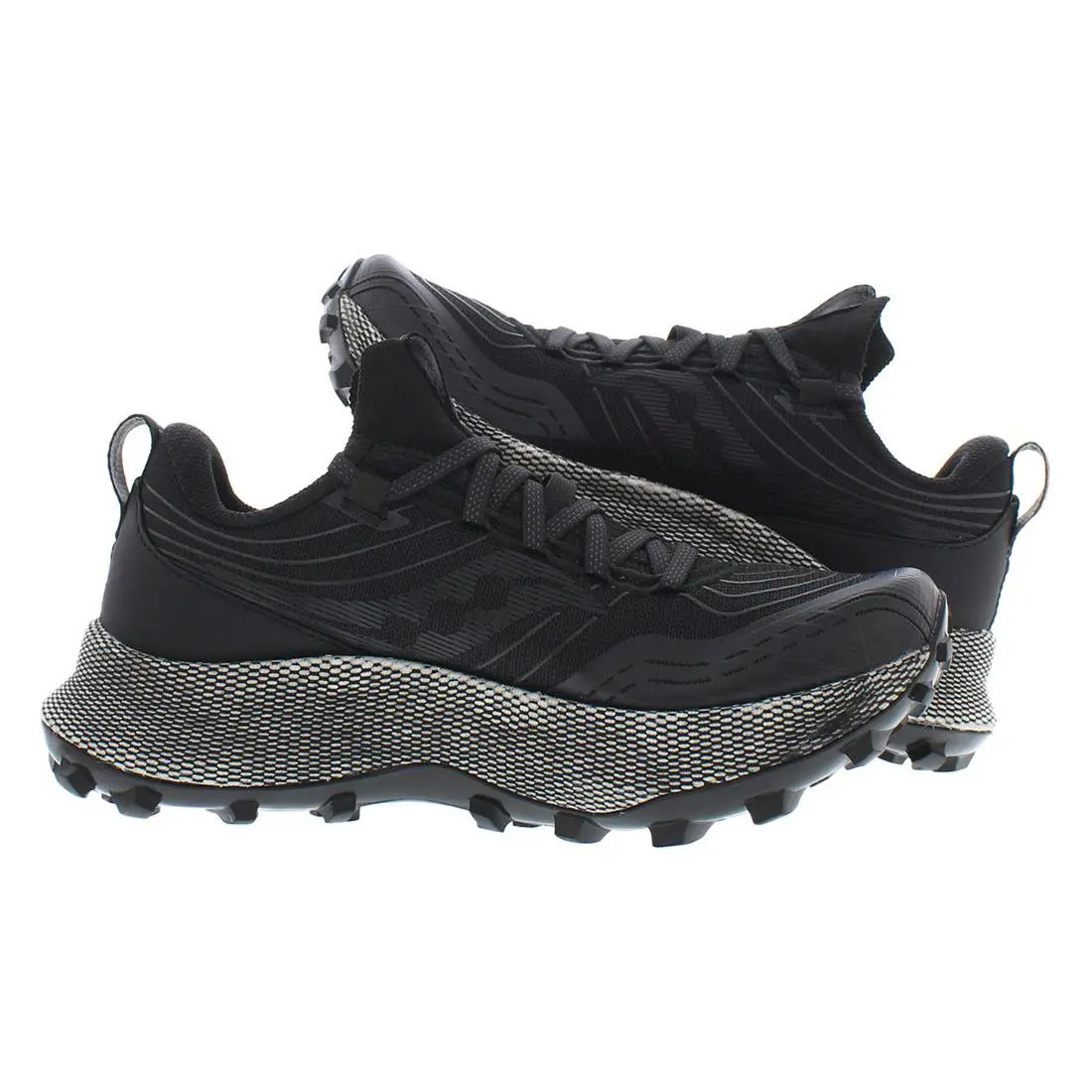 Saucony shoes - Black/Gravel, Main: Black 1