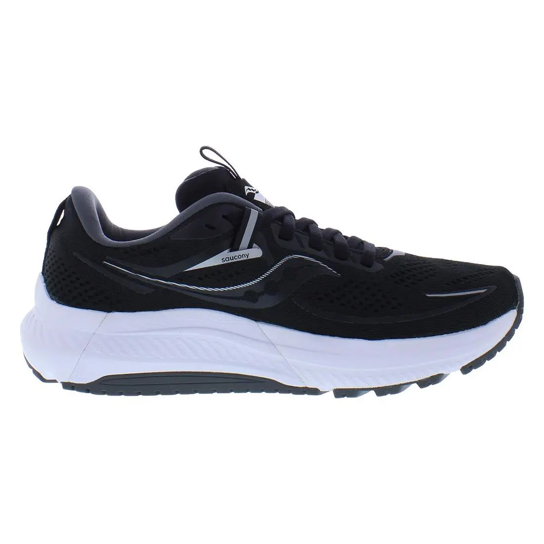 Saucony shoes - Black/White, Main: Black 1