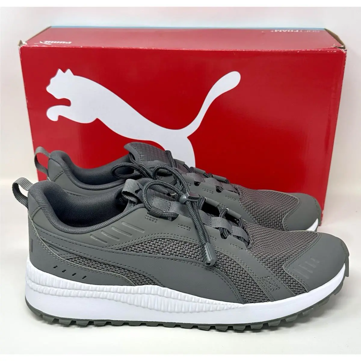 Puma shoes - PUMA Pacer - Pacer - 372640-02 - Grey, Manufacturer: Castlerock Puma White Puma B (UPC: 0193525679254) 6