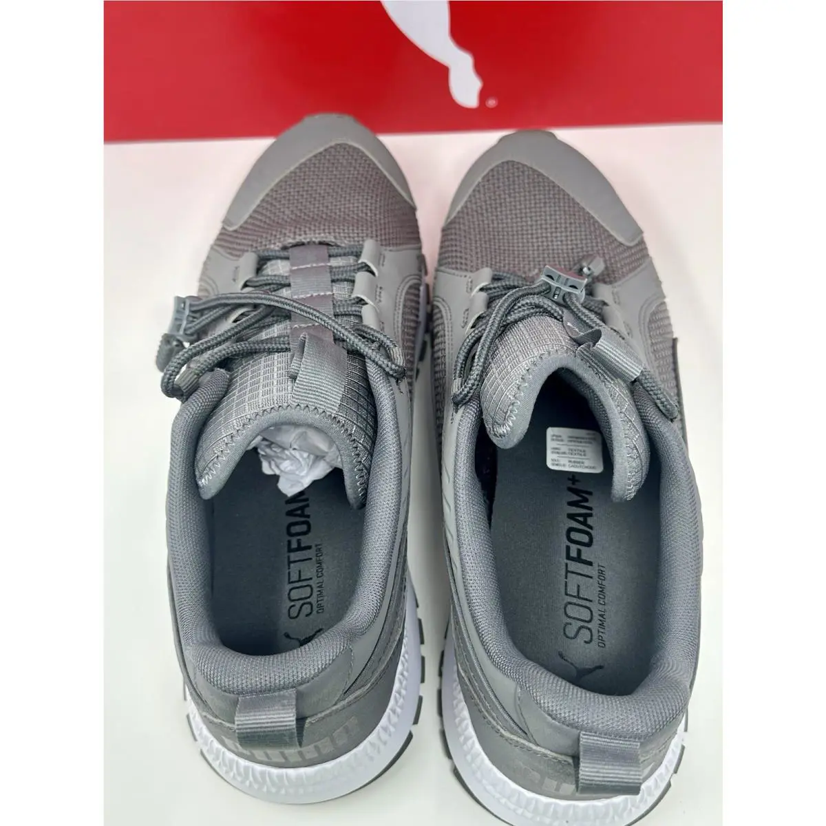 Puma shoes - PUMA Pacer - Pacer - 372640-02 - Grey, Manufacturer: Castlerock Puma White Puma B (UPC: 0193525679254) 9