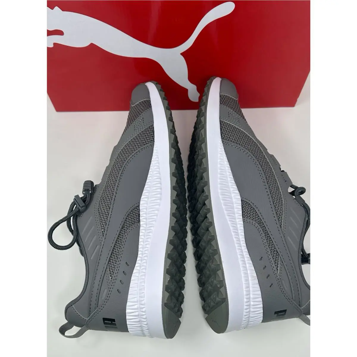 Puma shoes - PUMA Pacer - Pacer - 372640-02 - Grey, Manufacturer: Castlerock Puma White Puma B (UPC: 0193525679254) 7