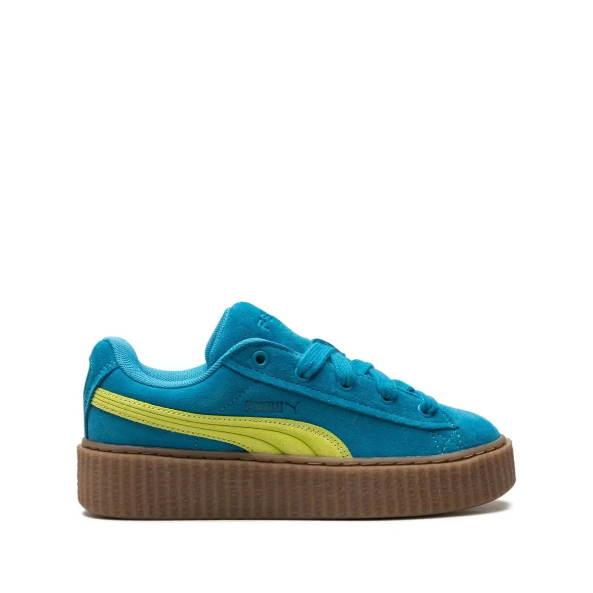 Puma x Fenty Creeper Phatty Suede Women`s Sneakers Size 6US - blue/yellow