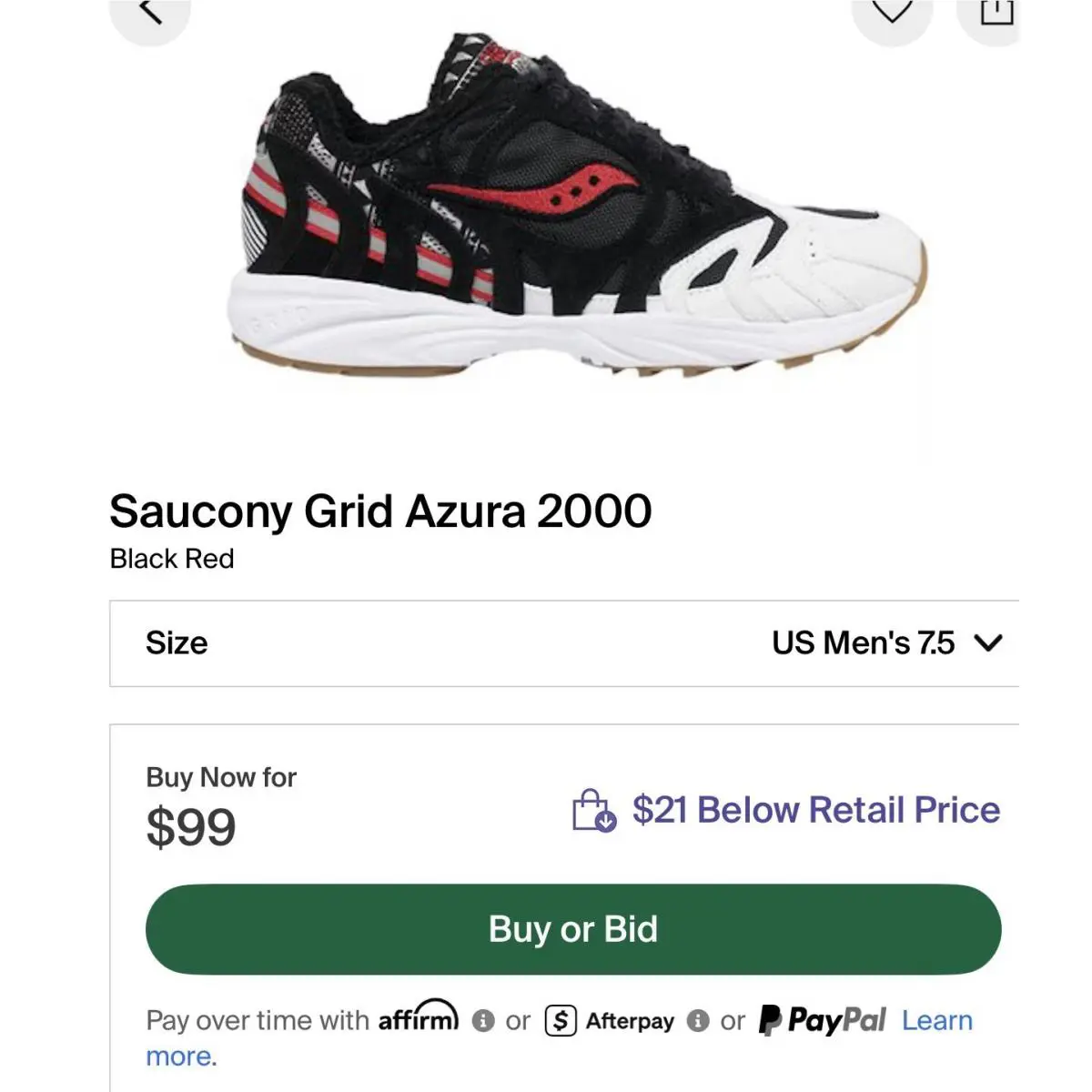 Saucony shoes - Saucony Grid Azura 2000 - Grid Azura - S70510-1 - Black, Manufacturer: Black/Red/White 10
