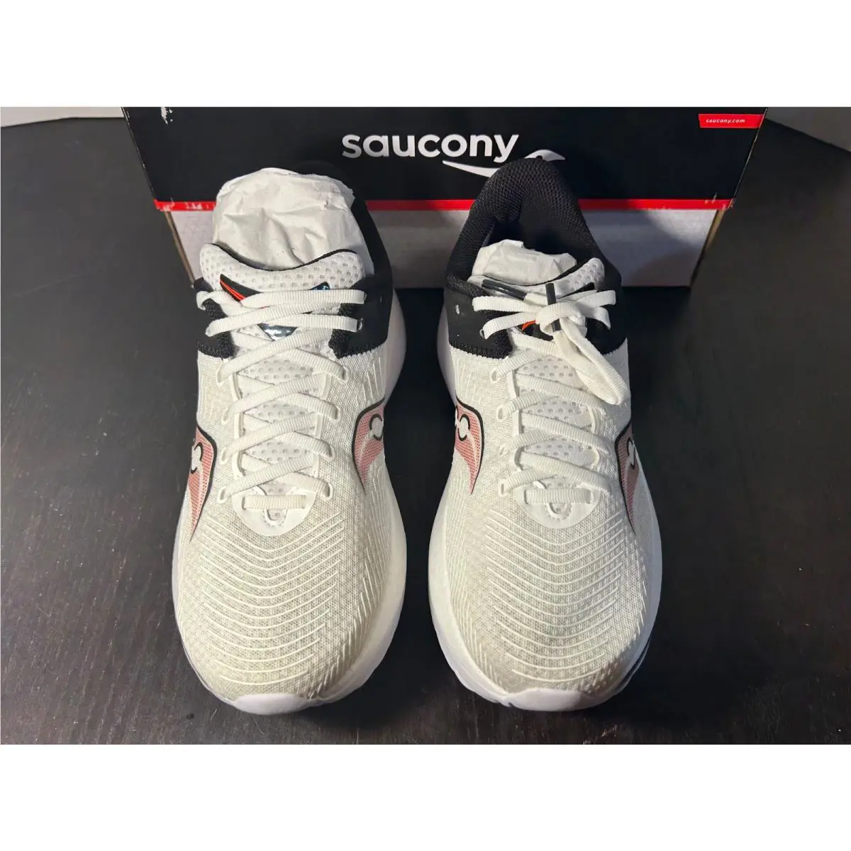 Saucony shoes - White, Black, Red 3