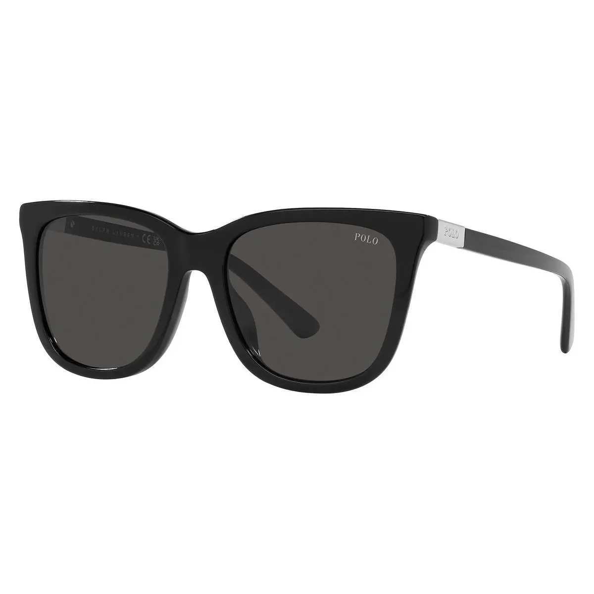 Polo Ralph Lauren Woman Sunglasses PH4201U Shiny Black /dark Grey Lens 55mm