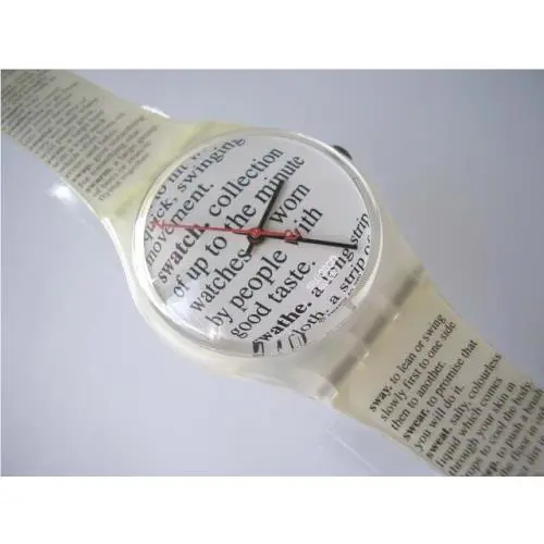Page 1983 Editor`s Word Dictionary Swatch with a Raised Dome Dial Nib-rare