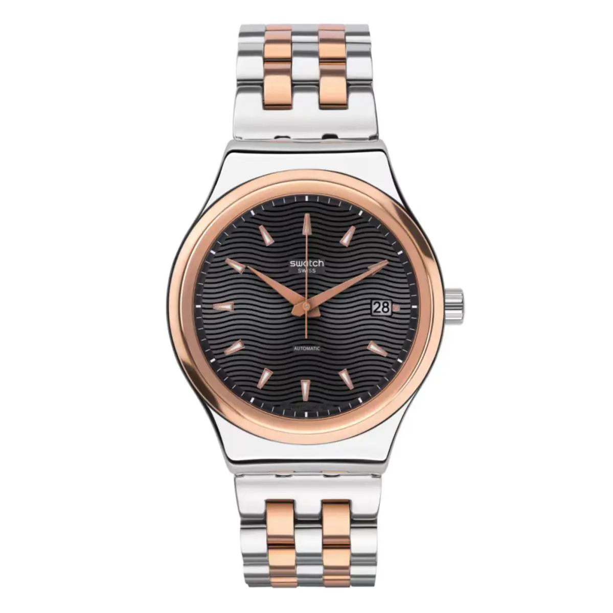 Swatch Limited Swiss Made Automatic Sistem Tux 42MM YIS405G Stainless Gold Colored
