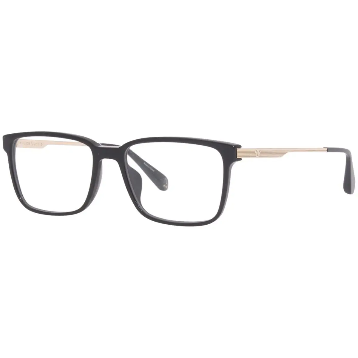 Police Lewis-09 SPLA30N 0700 Eyeglasses Frame Men`s Black Full Rim Square 54mm